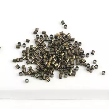 Позиционирующая трубка Фиксированная расплющенная концовка Пряжка Аксессуары Медная позиционирующая трубка DIY Ожерелье Бисероплетение Позиционирующая концевая пряжка Материал 1.5mm 300