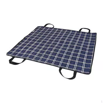 Позиционирующие подушечки для кровати с ручками. Слайд-лист для пациента для изменения положения. Blue plaid