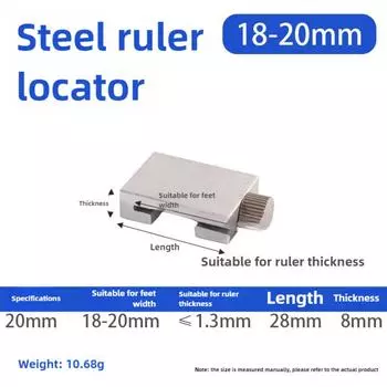 Позиционирующий блок для линейки из нержавеющей стали 15/20/30/40 см стальной линейки разметочный ограничитель для деревообработки