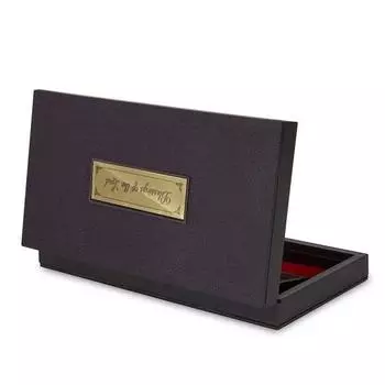 Позолоченная 24-каратная статуя Иисуса Бога с Чаран Падукой и коробкой для молитв Джьоти, 2 предмета