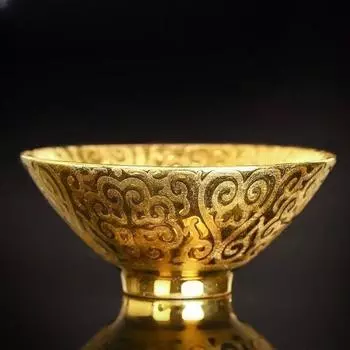 Позолоченная чайная свеча Doohickey золотая чашка чайная чаша позолоченные керамические чашки 1pc