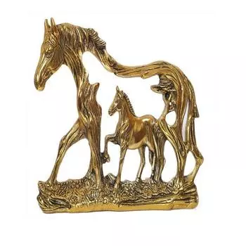 Позолоченная дизайнерская лошадь для домашнего декора и подарка
