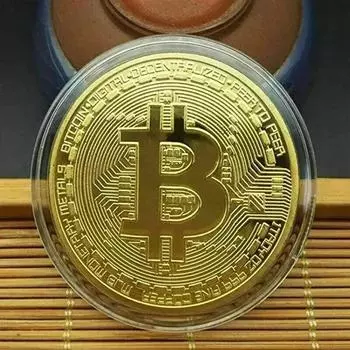 Позолоченная монета Bitcoin, коллекционная художественная коллекция, подарок, физическая памятная монета Casascius, антикварная имитация, С днем рождения