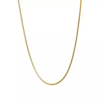 Позолоченная нержавеющая сталь Wind, тонкая цепочка-змейка, однослойное ожерелье, не выцветающее ожерелье, ювелирные изделия из титановой стали