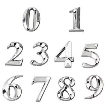 Позолоченная табличка на дверь дома, номер адреса, цифра, табличка, знак, домашний декор для отеля