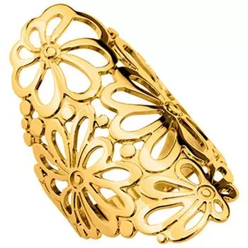 Позолоченное кольцо Кармен золото - 37 мм