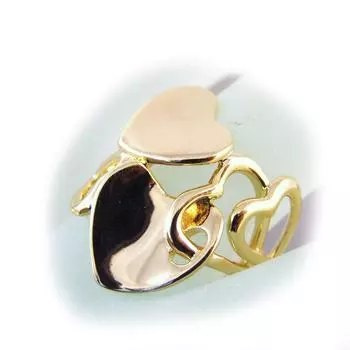 Позолоченное кольцо Love