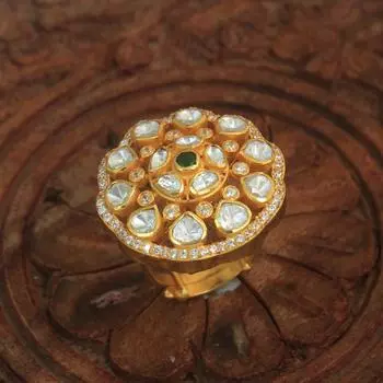 Позолоченное кольцо в горошек с муассанитом, свадебные украшения из стерлингового серебра 925 пробы