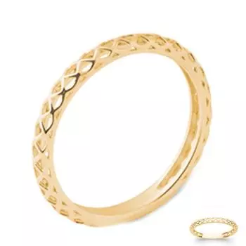 Позолоченное обручальное кольцо Cleopatra - 2 мм