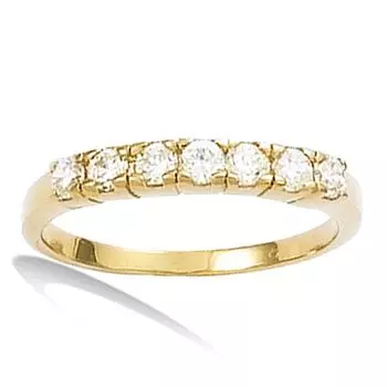 Позолоченное обручальное кольцо For Life белое золото - 3 мм