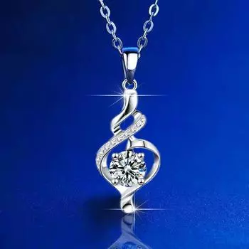 Позолоченное ожерелье S925 Ins Niche Net с красным женским хрустальным кулоном на ключицу, женское ожерелье