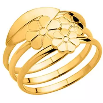 Позолоченное трио Flora позолоченное