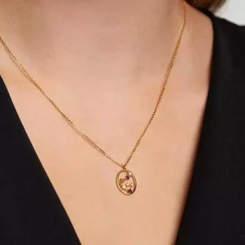 Позолоченные 18-каратные ожерелья со знаками зодиака для девочек и женщин, 12 созвездий, ожерелье с камнем, цветное циркониевое полое ожерелье для влюбленных, изысканные ювелирные изделия, подарки Capricorn золотой