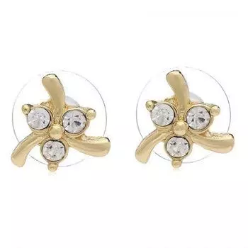 Позолоченные дизайнерские серьги-гвоздики Estele для женщин