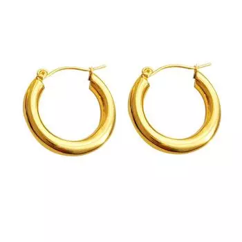 Позолоченные ретро-серьги, персонализированные металлические текстурные серьги, серьги в холодном стиле для женщин T36 золотой