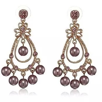 Позолоченные серьги Estele Fancy Designer Trending для женщин