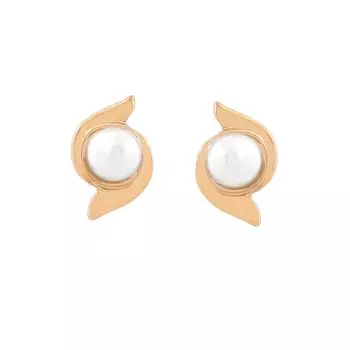 Позолоченные серьги Estele с жемчугом для женщин и девочек