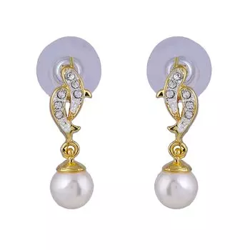 Позолоченные серьги Estele с жемчугом-попугаем для девочек и женщин