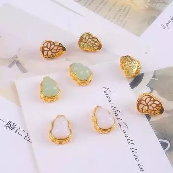 Позолоченные тыквенные разделительные бусины для браслетов и ожерелий своими руками