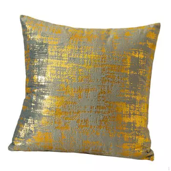 Позолоченный бархатный чехол для подушки 45 см, подарочный декор для дома, мягкий декоративный чехол для подушки