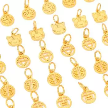 Позолоченный бронзовый кулон-благословение для DIY ожерелье, браслет, серьги, изготовление ювелирных изделий, аксессуары для рукоделия