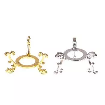 Позолоченный дисплей драгоценный камень яйцо подставка основание шар держатель орнамент золотой