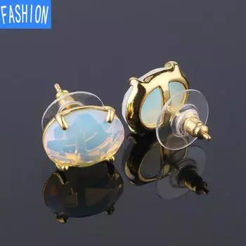 Позолоченный комплект когтей с небольшими огранками из натурального кристаллического порошка, сверкающие кристаллы, серьги из полевого шпата, женские серьги black agate