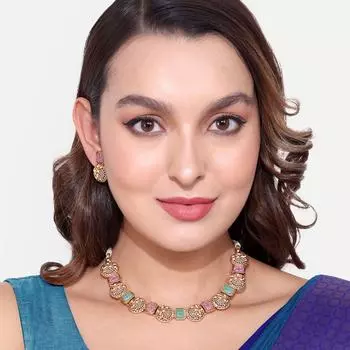 Позолоченный комплект ожерелий Kempstone для женщин белый