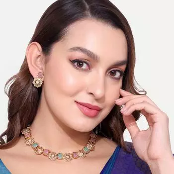 Позолоченный комплект ожерелий Kempstone для женщин белый