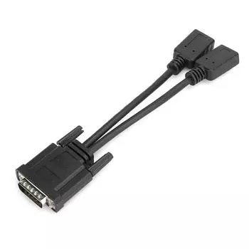 Позолоченный конверсионный кабель DMS 59Pin to HDMI Dual Display Cable Switch Splitter для ПК-ноутбука D0508