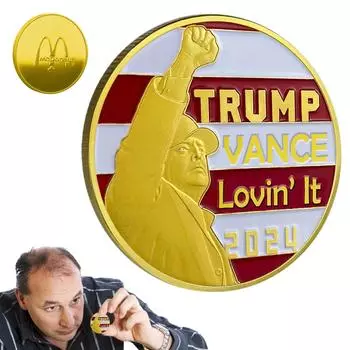 Позолоченный металлический значок, памятная монета, подарок