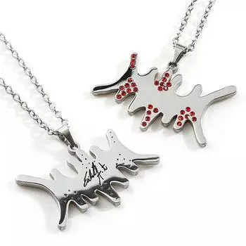 Позолоченный серебряный мужской женский парный металлический кулон из нержавеющей стали с подвеской изящные цепочки модные ювелирные изделия ожерелье 22 Inches&custom