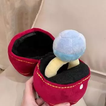 PP Cotton Creative Ring Box Plush Toy Big Plush Love Ring Fun Toy Girlfriend Gifts 1pc