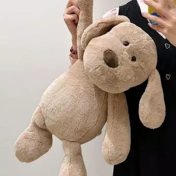 PP Cotton Milk Dog Doll Plush Soft Puppy Мягкая плюшевая кукла Креативный Коричневый Щенок Плюшевые игрушки на день рождения Dog