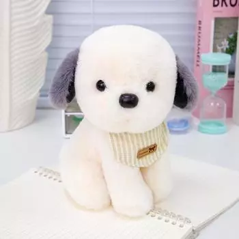 PP Cotton Puppy Stuffed Plush Toy Fluffy Stuffed Animal Dog Doll Party Supplies Style A 22CM