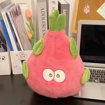 PP Cotton Reversible Dinosaur Plush Toy Fluffy Dragon Fruit Stuffed Doll Adults Children 30cm