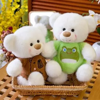 ПП хлопок лягушка медведь плюшевая игрушка имитация плюшевого медведя плюшевая кукла украшение подарок зелёный
