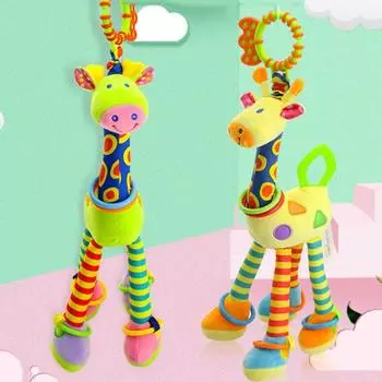PP Хлопок Мягкие Игрушки Жираф Животные Мультяшный Жираф Животные Погремушки Игрушки Детское Развитие style D