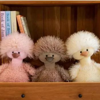 PP хлопок мультяшная уточка кукла милая кудрявая утка плюшевая спальная подушка домашний декор коричневый