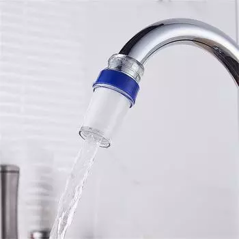 PP Хлопок Очиститель Пластиковый Кран Насадка Брызгозащищенный Кран Фильтр Ванная Комната Tap Filter