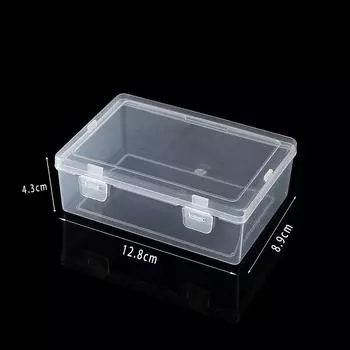 Pp Plastic Box Rectangular Translucent Packaging Box Small Material Box Transparent Storage Box With Lid 701 empty box
