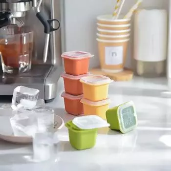 PP Resin Square Ice Cube Mold 50ml 6pcs Set Eco-friendly 2024 Summer Home Kitchen Use Ins Popular Accessories