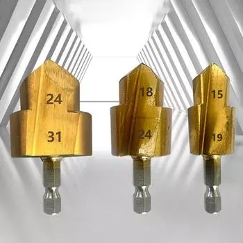 Ppr подъемное ступенчатое сверло шестигранный хвостовик инструмент для соединения водопроводных труб 20/25/32 мм полностью открытый процесс A1