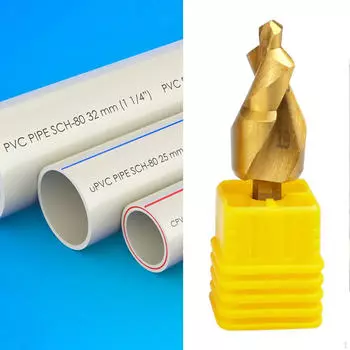 Ppr подъемный шаг сверло стальная пластина водопроводная труба перфоратор аксессуары структура быстрая смена 25 mm