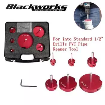 PPRK6 6 шт. Пластиковый расширитель для труб Содержит PPR75/100/150/200/300/400 для стандартных сверл 1/2 Инструмент для расширения труб из ПВХ красный