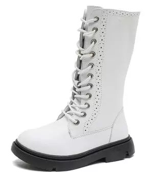 PPXID Длинные сапоги для длинного флиса Водная хакама Повседневные [PPXID] Детские, Ботинки на шнуровке, Сапоги, Подкладка, На молнии, Водоотталкивающие, Детские сапоги, Школа, Косплей,