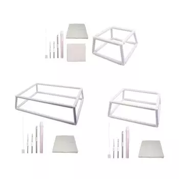 Пяльцы для одеяла Простая в использовании универсальная прямоугольная рамка-клипса для самостоятельного изготовления Художественные ремесла Инструмент для вышивания Пяльцы для вышивания 25x25cm