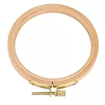 Пяльцы для ручной вышивки, деревянная круглая рамка для вышивки крестом, игольное искусство, инструмент для самостоятельной вышивки 10,5 см