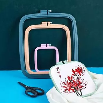 Пяльцы для вышивки крестом, нескользящая фиксирующая ткань, долговечные квадратные пяльцы для вышивки крестом, рамка для вышивания, гаджет для домашнего использования L