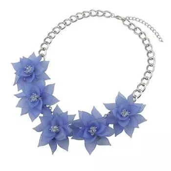 Пять акриловых подвесок фиолетового цвета с эффектными цветами фиолетовый